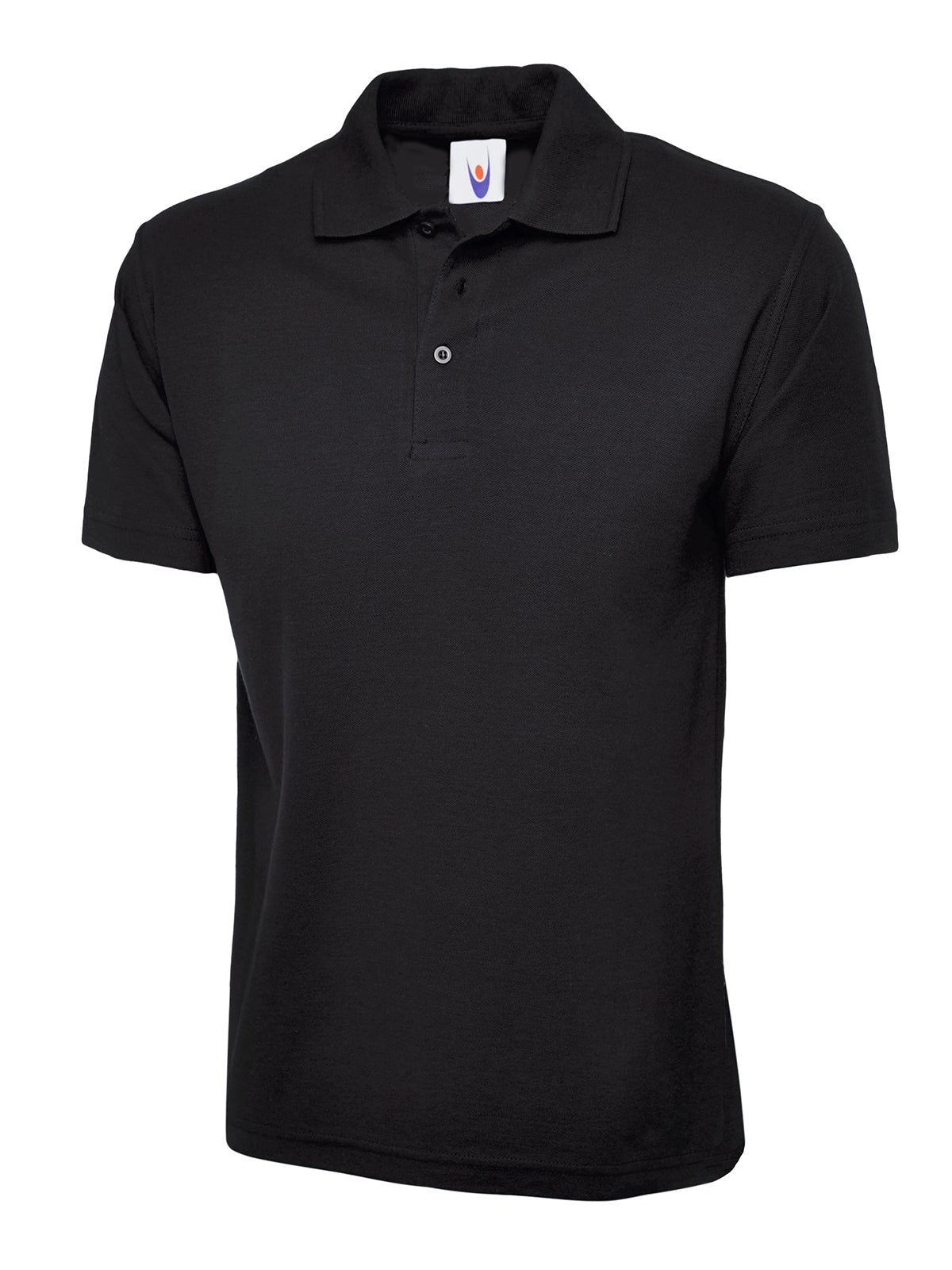 UC101: Classic Unisex Polo Mens Polos Uneek Black XS