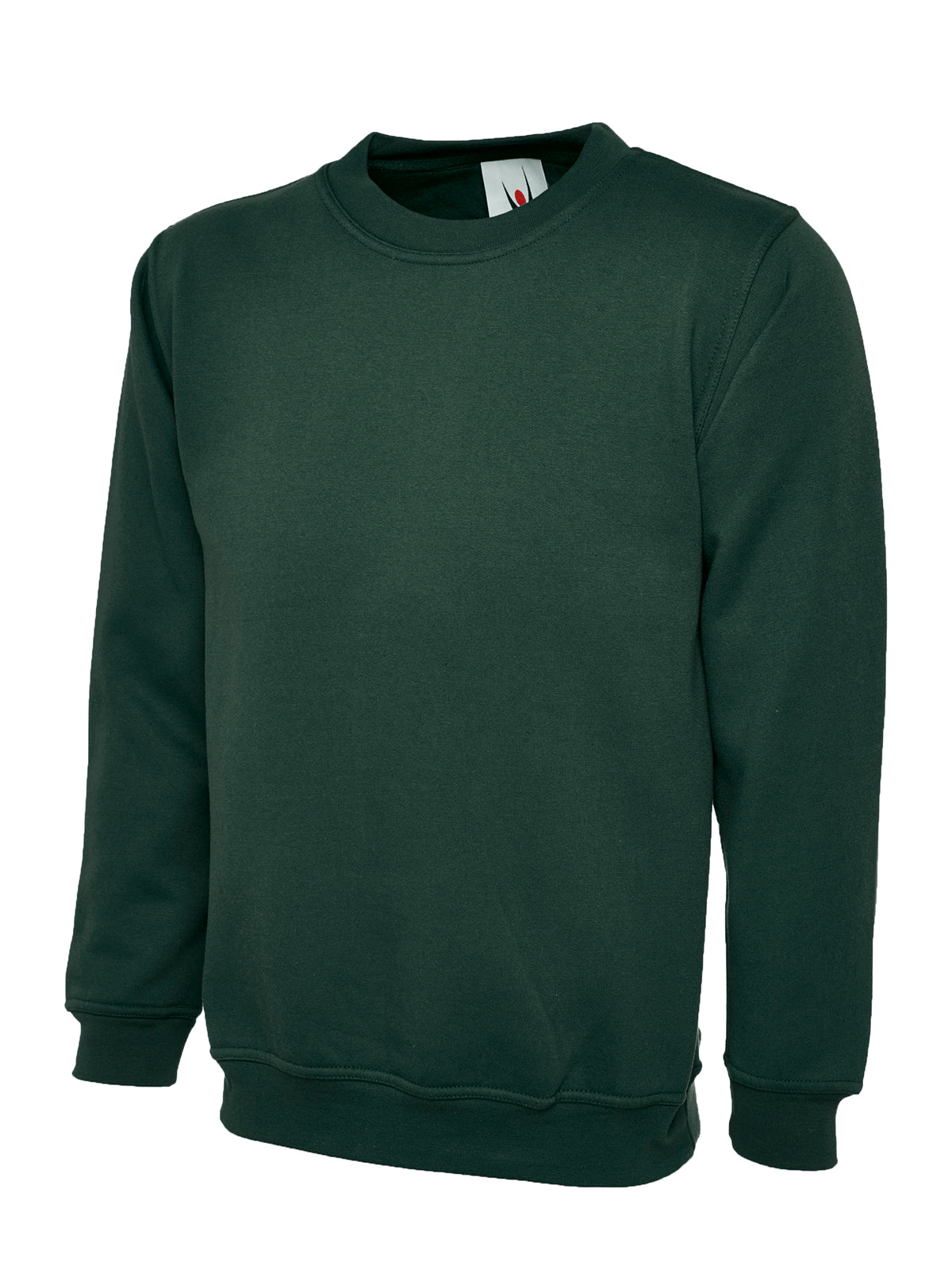UC203: Unisex Classic Sweatshirt Mens Sweatshirts Uneek Bottle Green XS