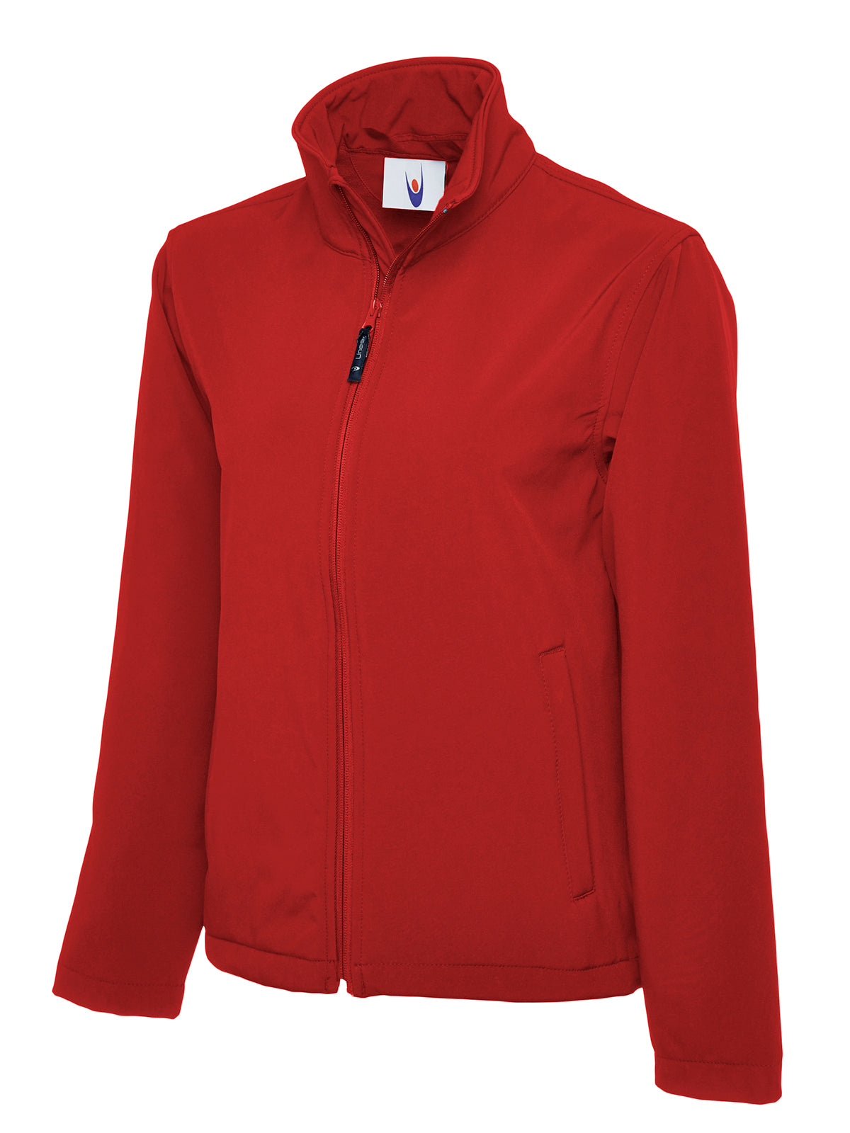 UC612: Unisex Classic Full Zip Softshell Jacket Mens Softshell Jackets Uneek Red XS
