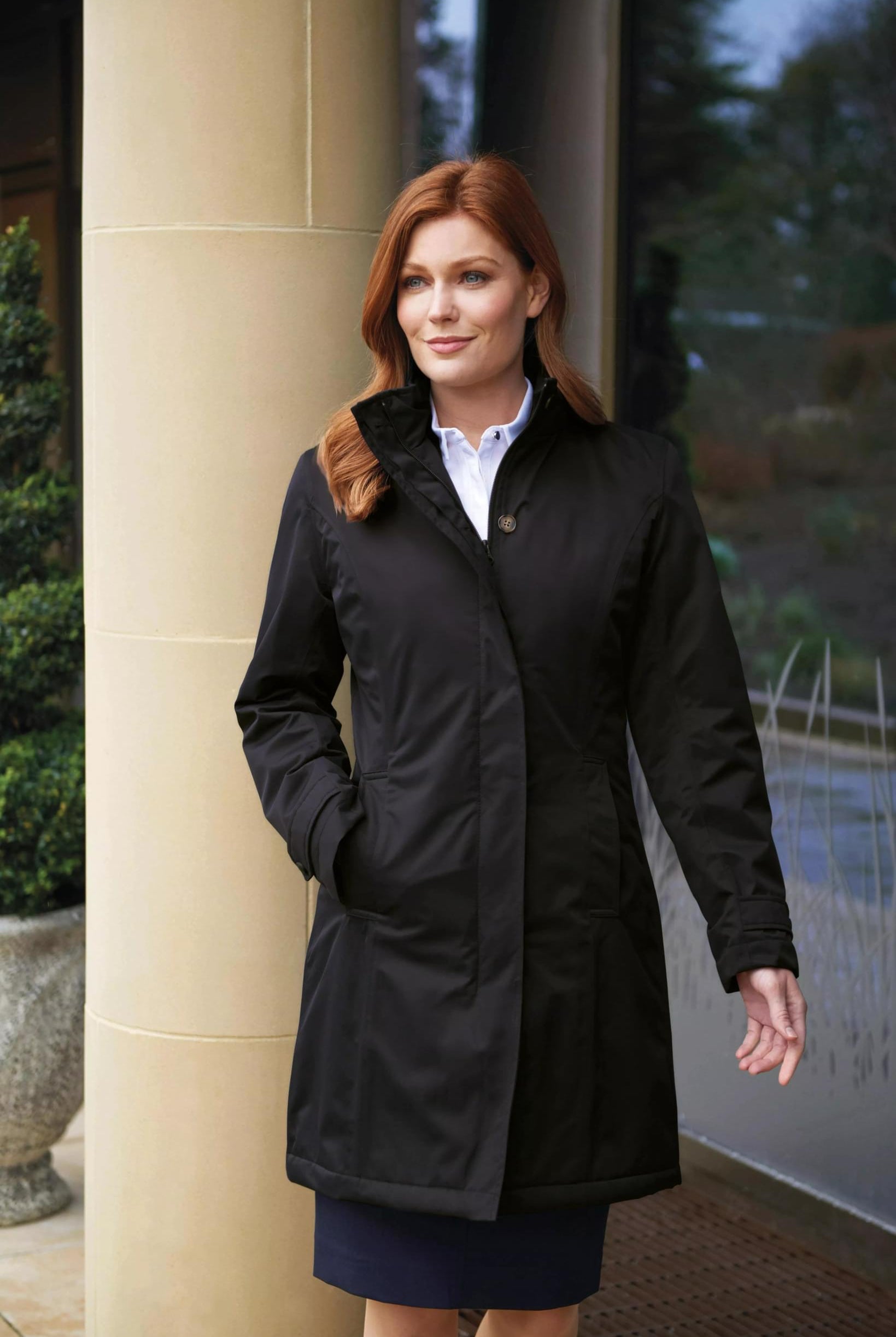 Washington Ladies Luxury Raincoat Womens Coats Brook Taverner Black 6