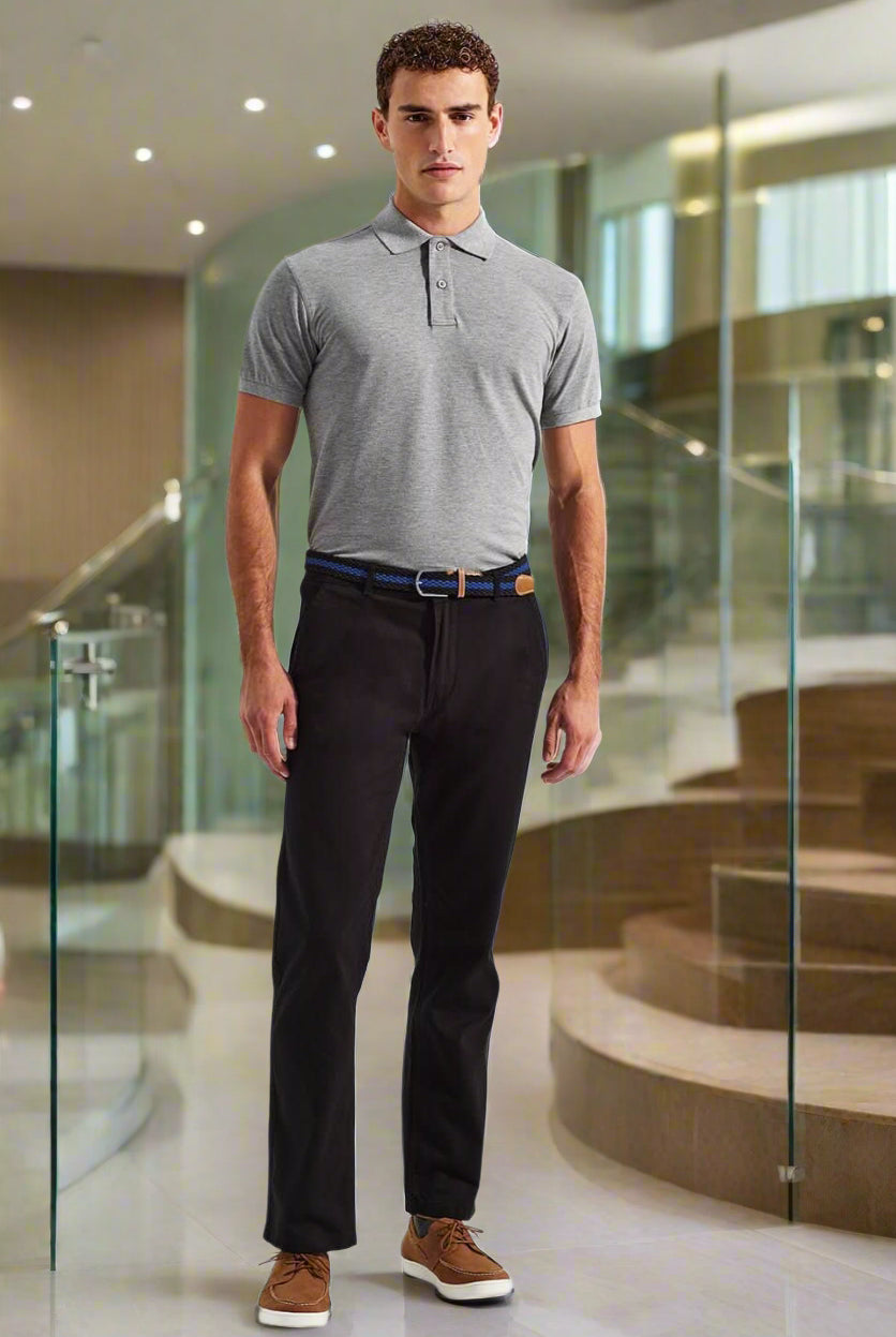 AQ050: Mens Classic Fit Chino Trousers Mens Chinos Asquith & Fox