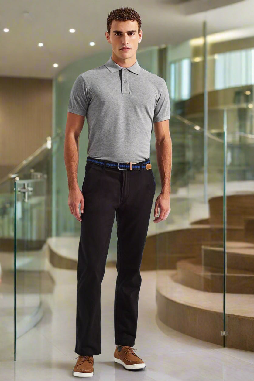 AQ050: Mens Classic Fit Chino Trousers Mens Chinos Asquith & Fox