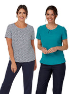 Ava Ladies Tuck Neck Blouse Blouses Vortex Designs