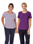 Ava Ladies Tuck Neck Blouse Blouses Vortex Designs