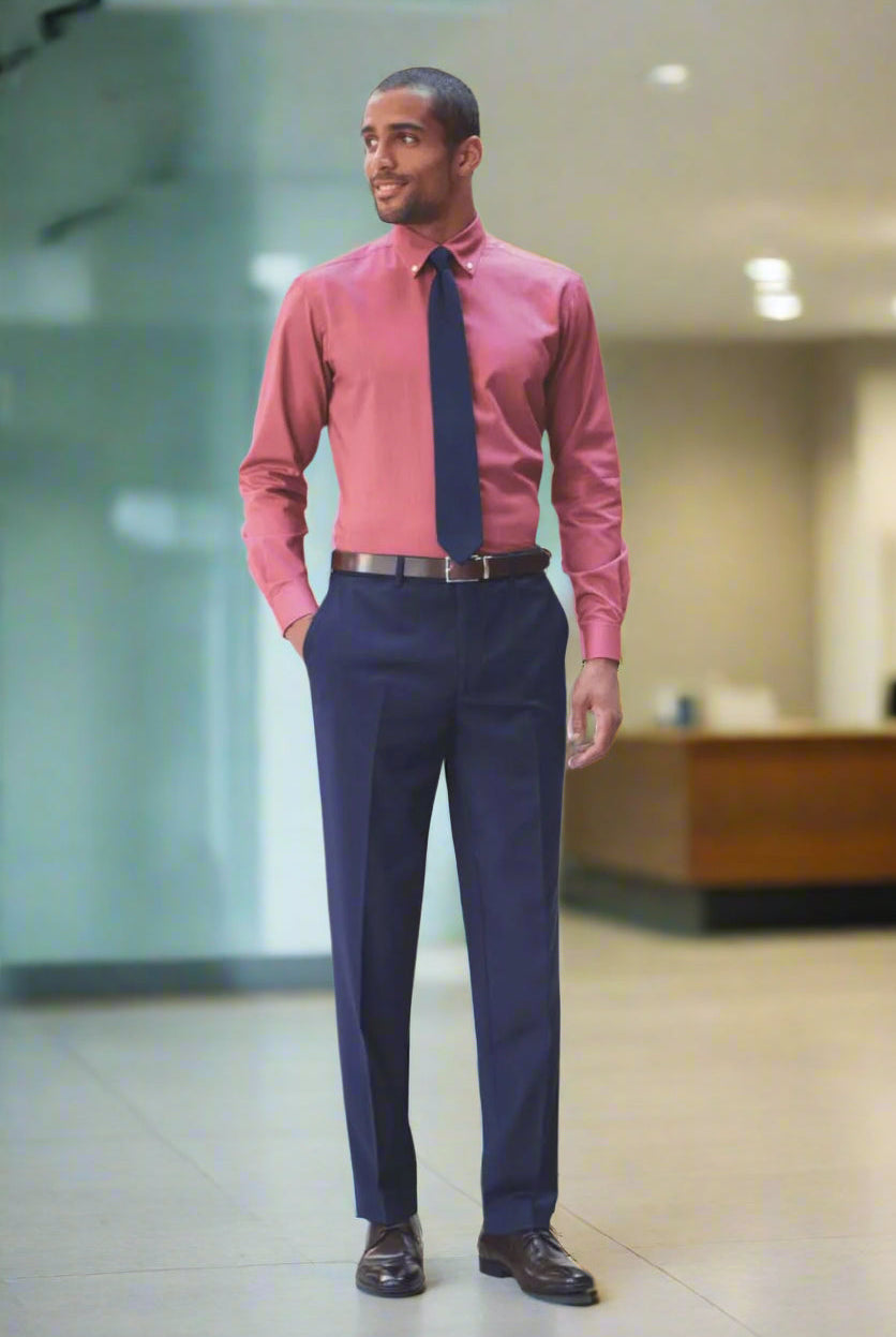 Avalino Mens Flat Front Trouser Mens Suit Trouser Brook Taverner