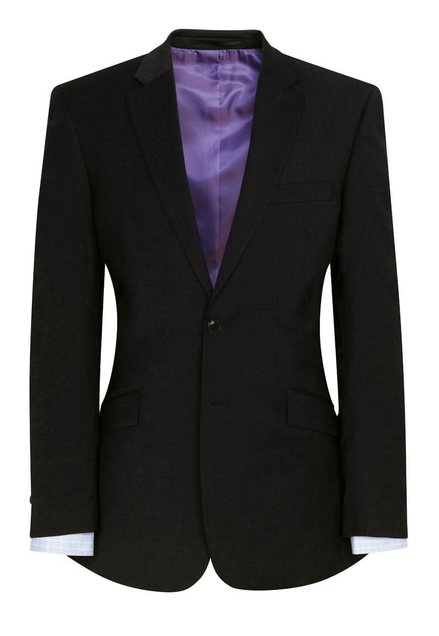 Avalino Tailored Fit Mens Suit Jacket Mens Suit Jacket Brook Taverner Black 36 Short