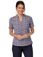 Billie Ladies Mandarin Collar Blouse Blouses Vortex Designs