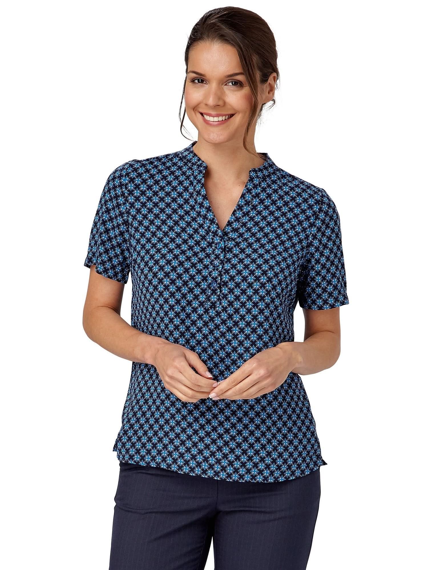 Bonnie Ladies Geo Print Blouse Blouses Vortex Designs