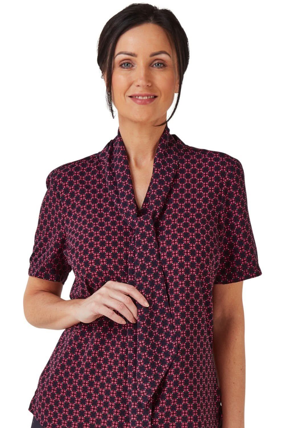 Bonnie Ladies Geo Print Blouse Blouses Vortex Designs