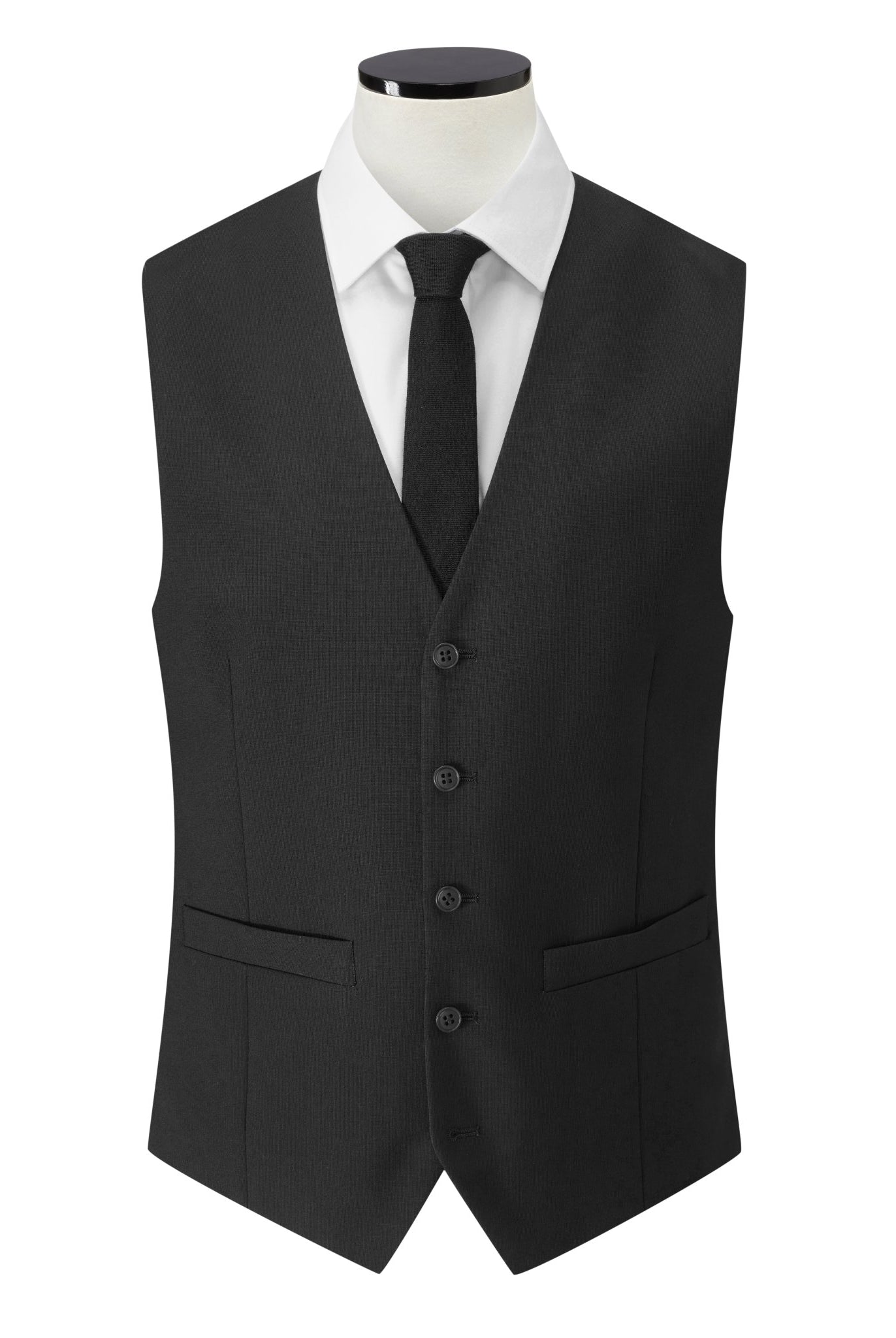Borough Men's Waistcoat Mens Waistcoat Clubclass Black 34