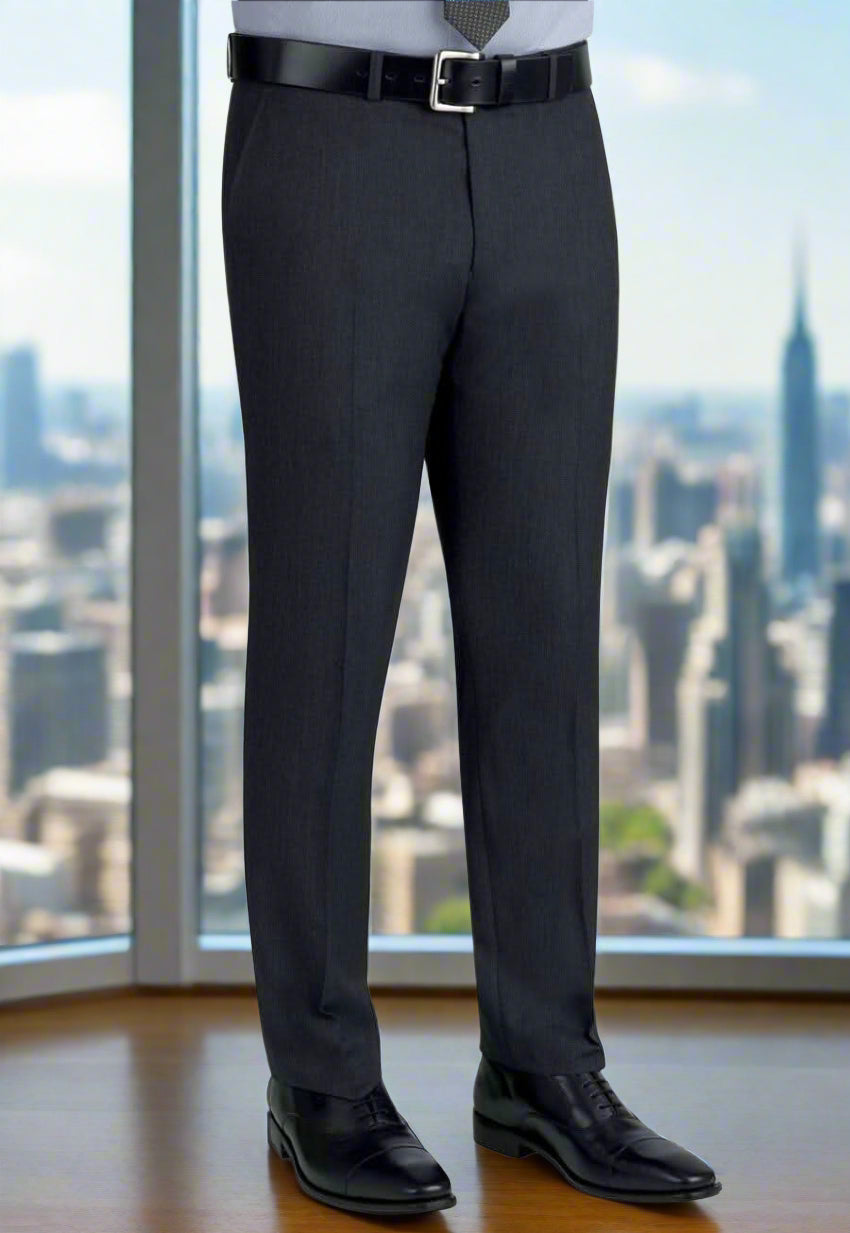 Cassino Slim Fit Mens Suit Trouser Mens Suit Trouser Brook Taverner Charcoal 28 Short (29.5")
