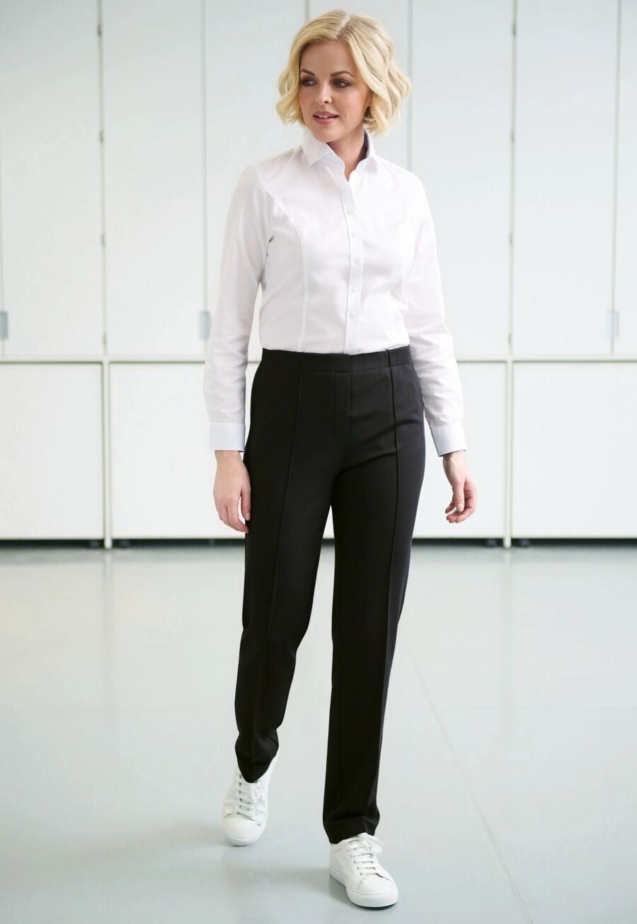 2400: Ceres Ladies Jersey Stretch Trouser Womens Trouser Brook Taverner Black 6 Short