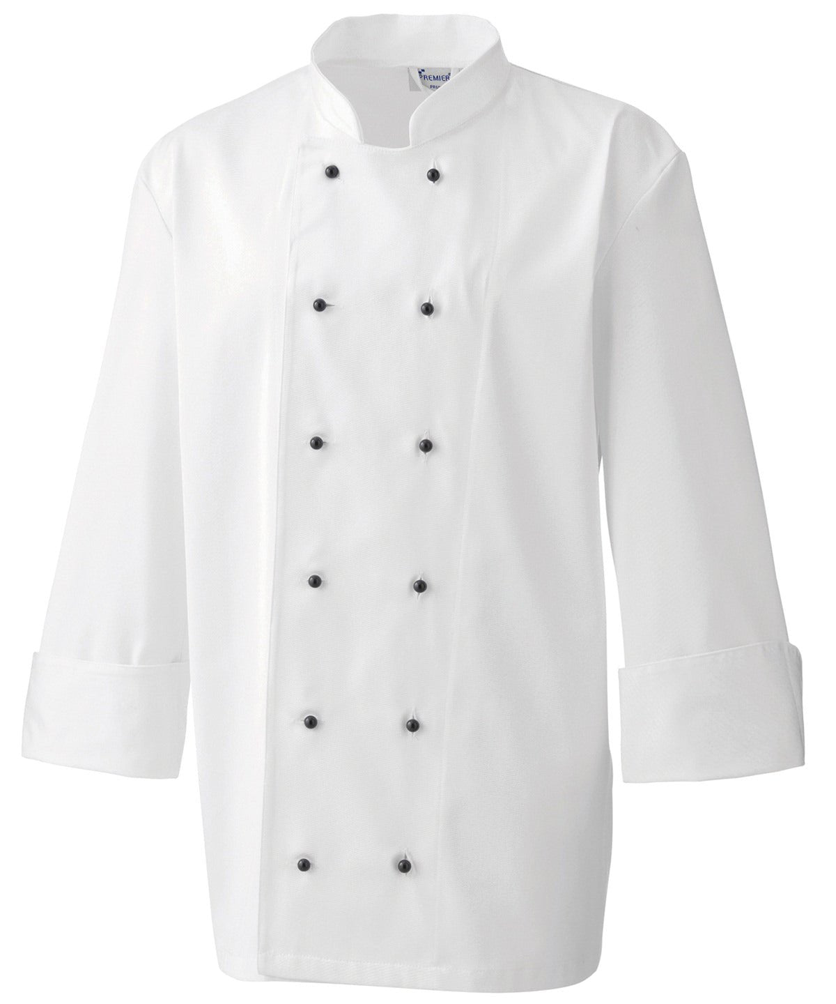 Chefs Jacket Studs Chefs Hat Premier Black