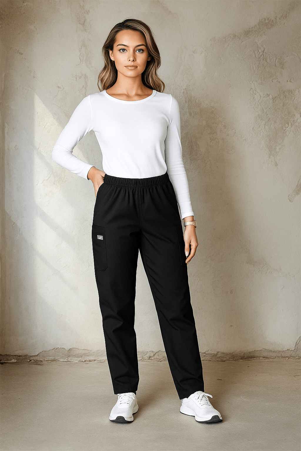 Cherokee Originals 4200 Scrub Unisex Pants Unisex Scrub Trousers Cherokee Originals Black XXS