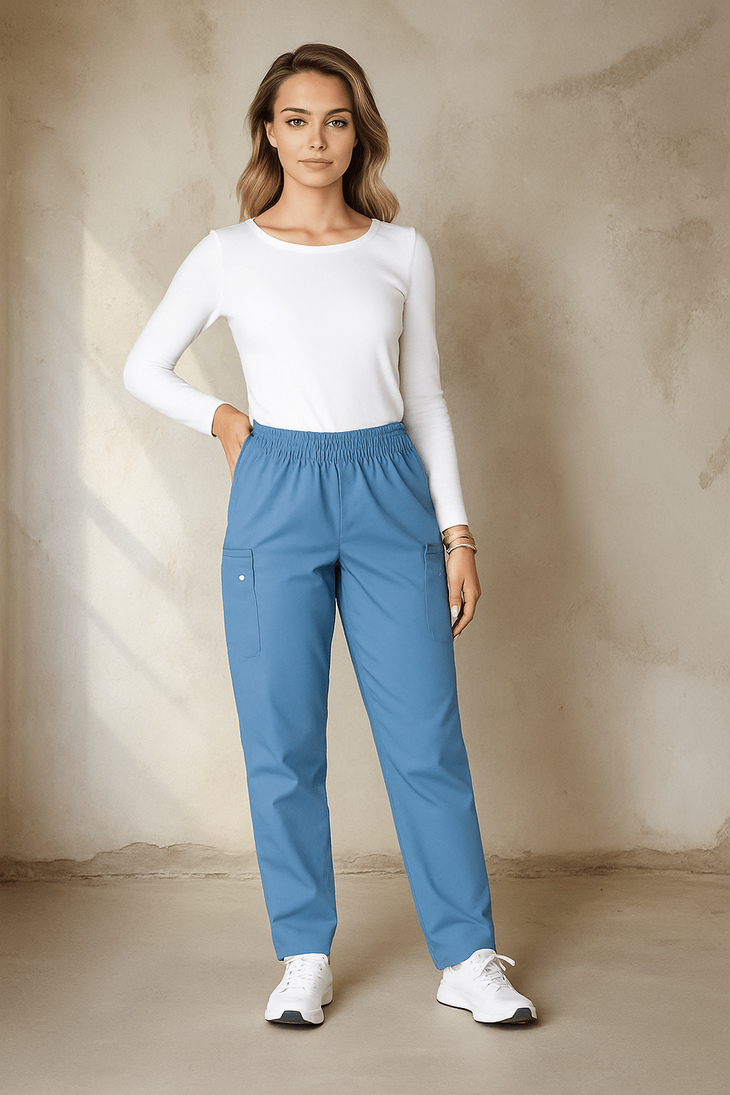 Cherokee Originals 4200 Scrub Unisex Pants Unisex Scrub Trousers Cherokee Originals Ceil Blue XXS
