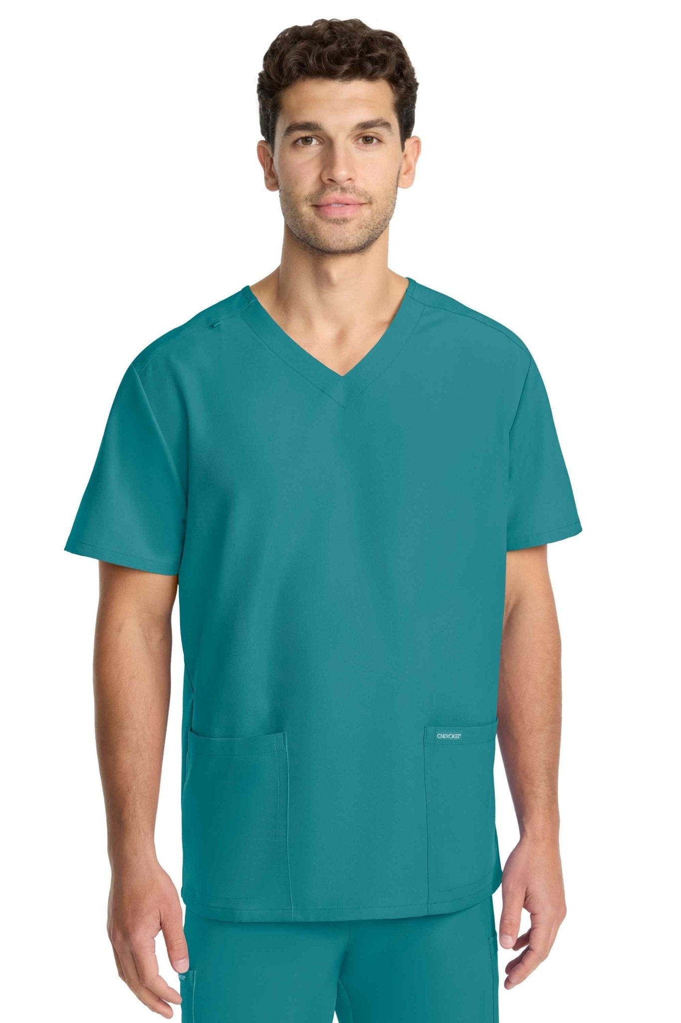 Cherokee Ultra Unisex V-Neck Scrub Top Unisex Scrub Top Cherokee Ultra