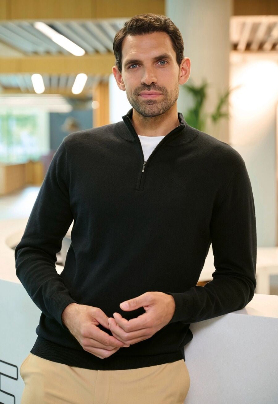 Copenhagen 1/4 Zip Mens Jumper Mens Knitwear Brook Taverner