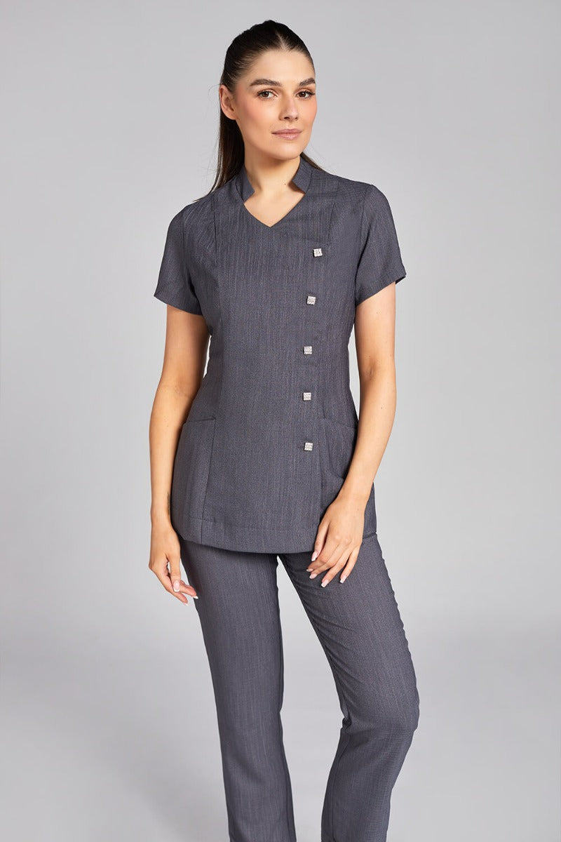 Lili Ladies Mandarin Collar Beauty Tunic Beauty Tunics Diamond Designs