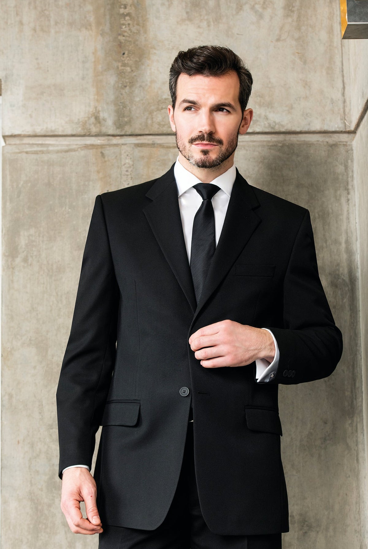 Dockland Men's Classic Fit Suit Jacket Mens Suit Jacket Clubclass Black 34 Short