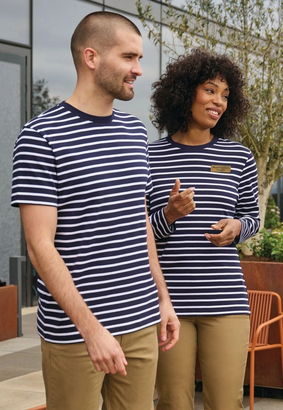 4721: Edmund Short Sleeve Mens Breton Top Hospitality T-Shirts Brook Taverner