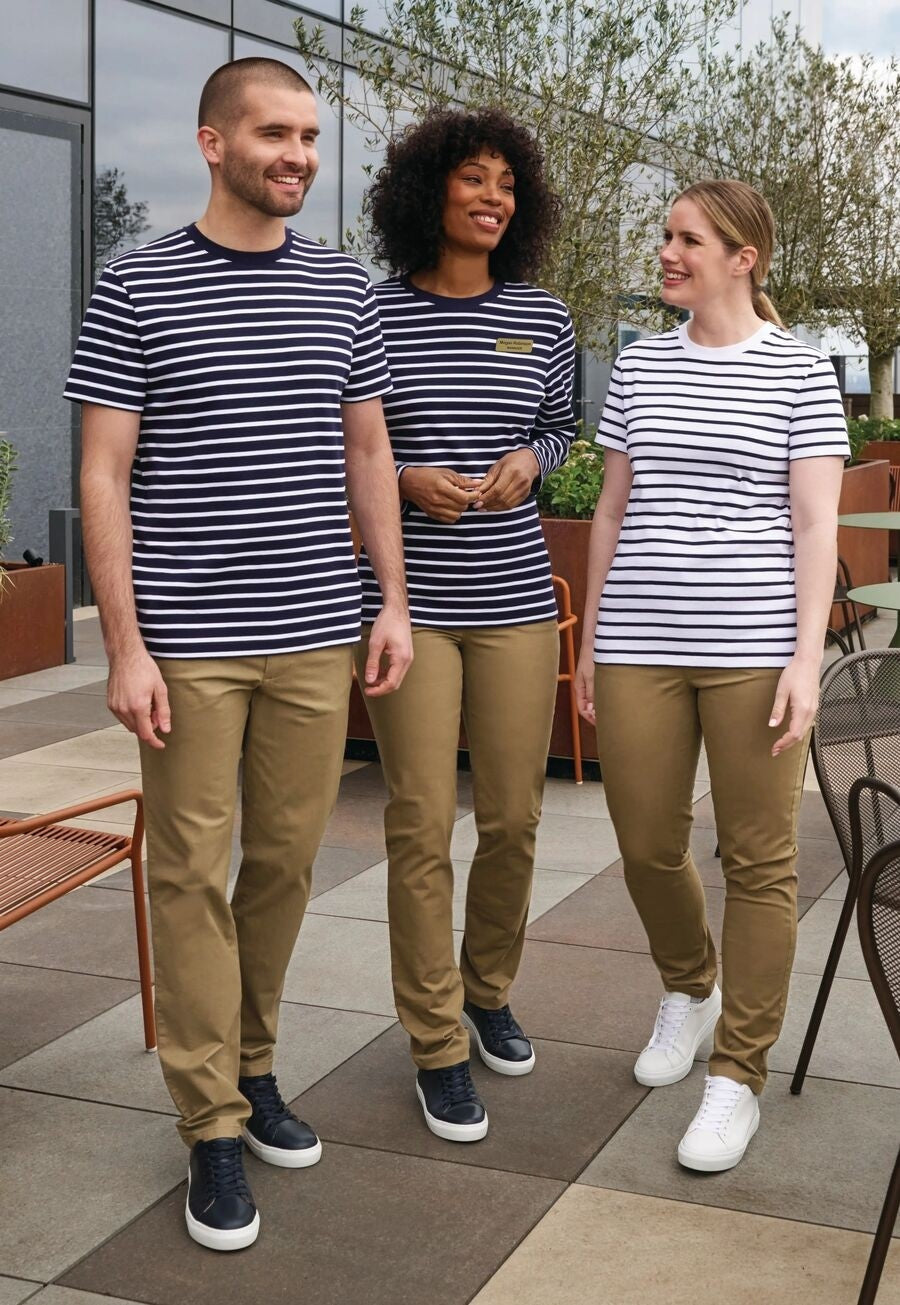 2430: Lucy Long Sleeve Women's Breton Top Hospitality T-Shirts Brook Taverner