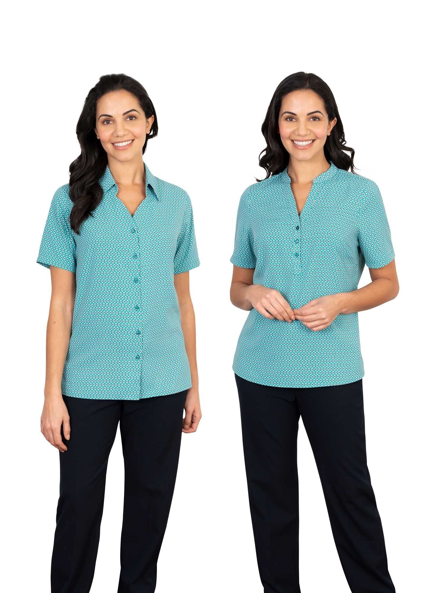 Emma Ladies Short Sleeve Blouse Blouses Vortex Designs