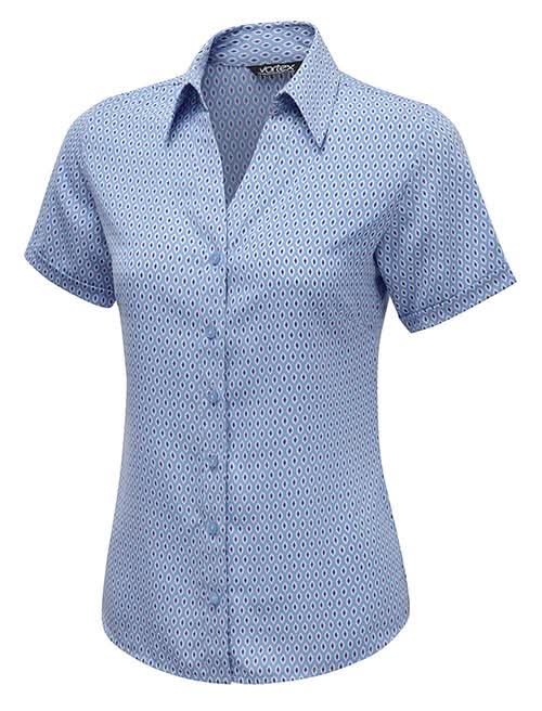 Emma Ladies Short Sleeve Blouse Blouses Vortex Designs