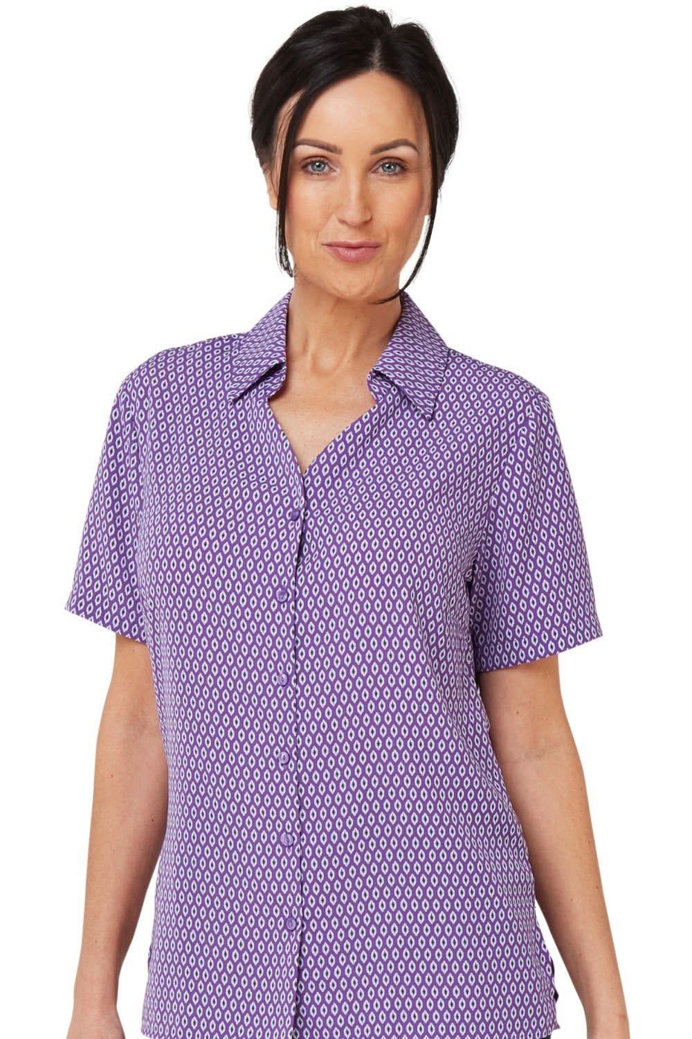 Emma Ladies Short Sleeve Blouse Blouses Vortex Designs