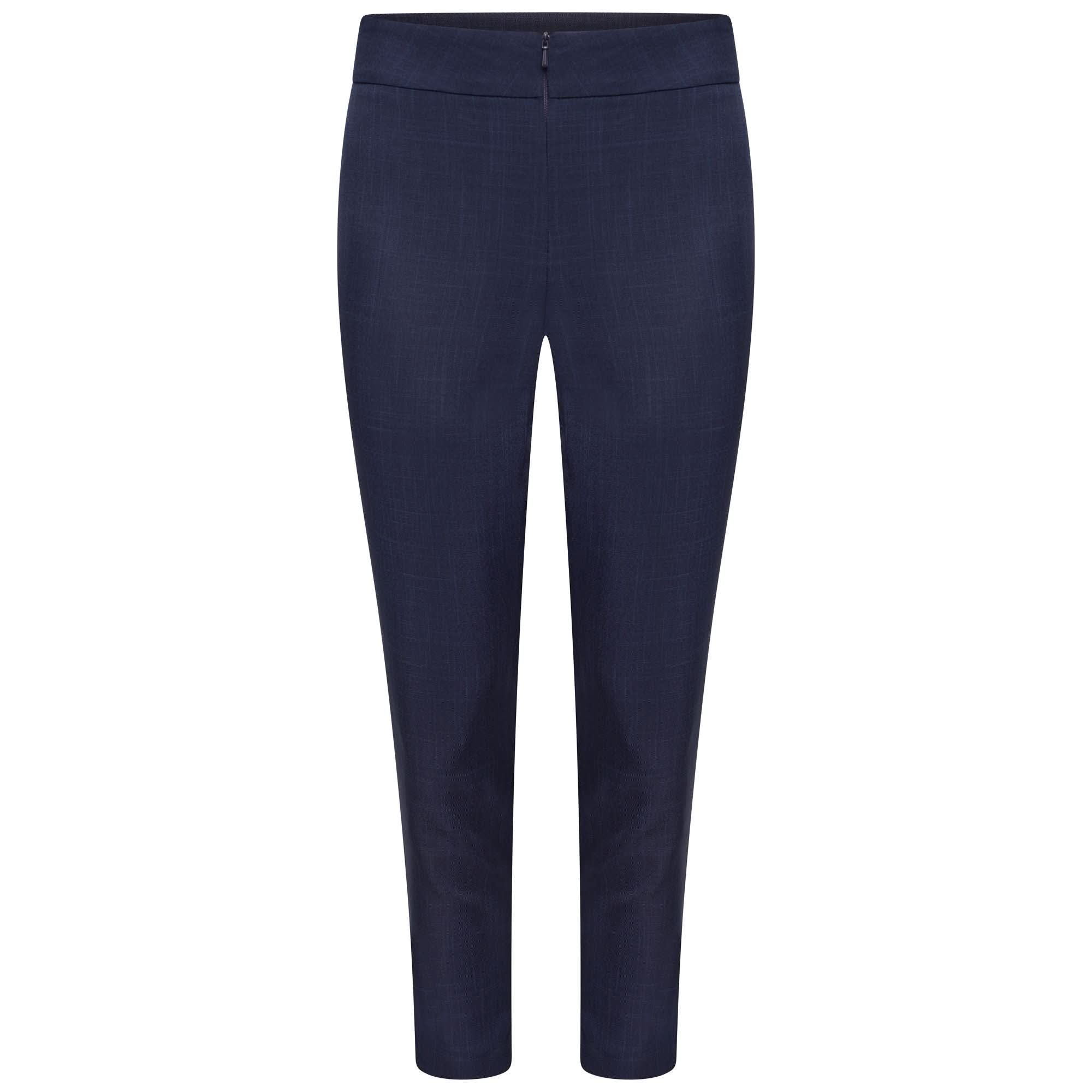 Etta Cropped Ladies Beauty Trouser Salon & Spa Trousers La Beeby Navy 6
