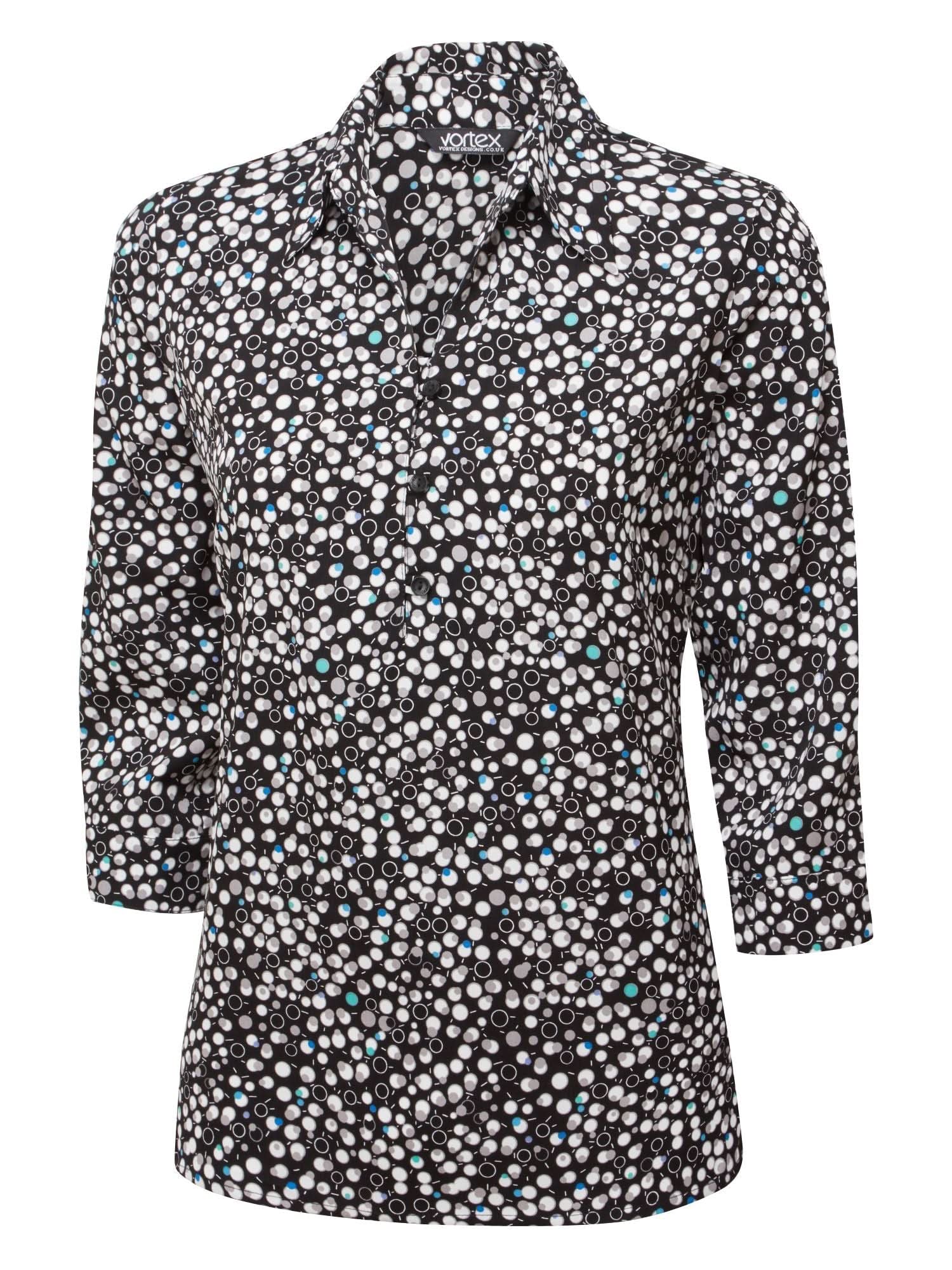 Evie 3/4 Sleeve Ladies Blouse Blouses Vortex Designs