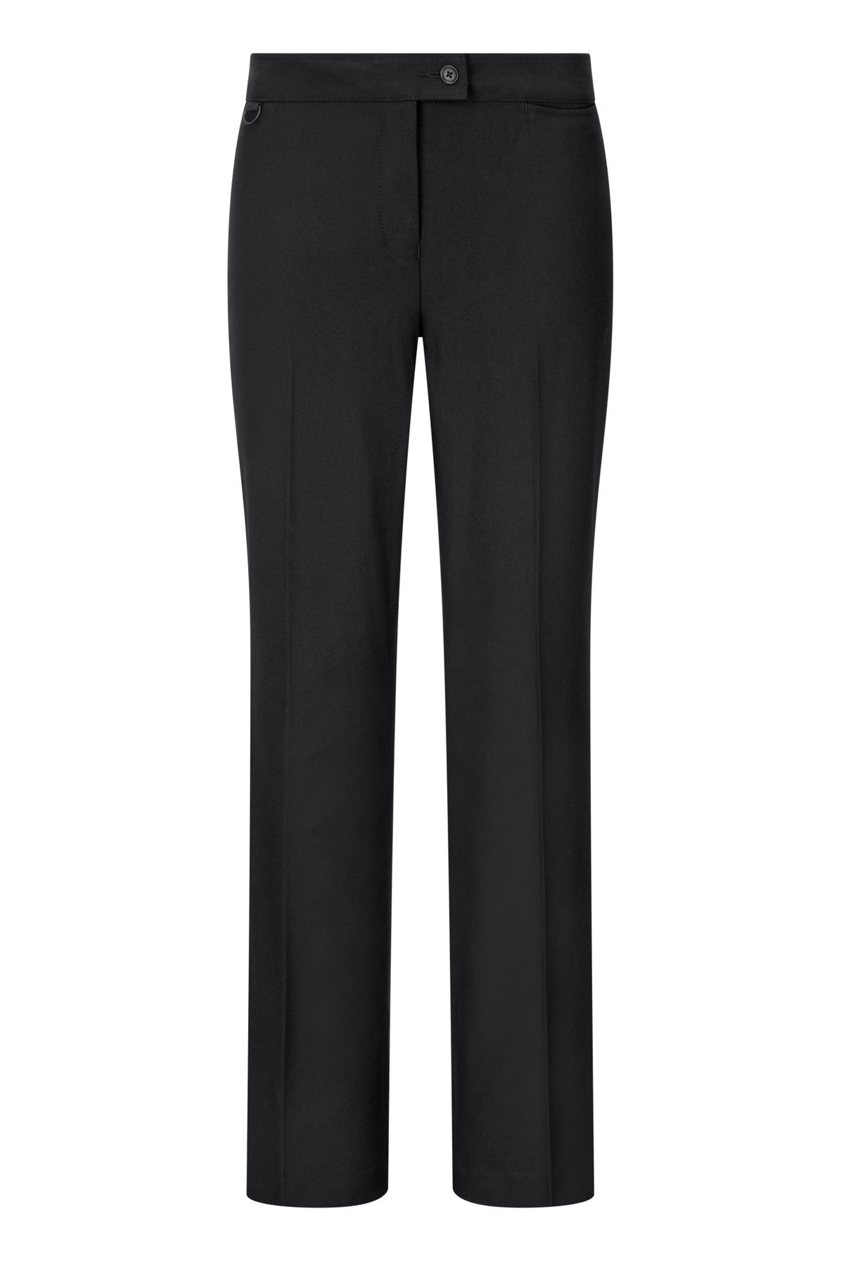 Finsbury Women's Straight Leg Trousers Ladies Suit Trouser Clubclass Black 4 Petite (29")