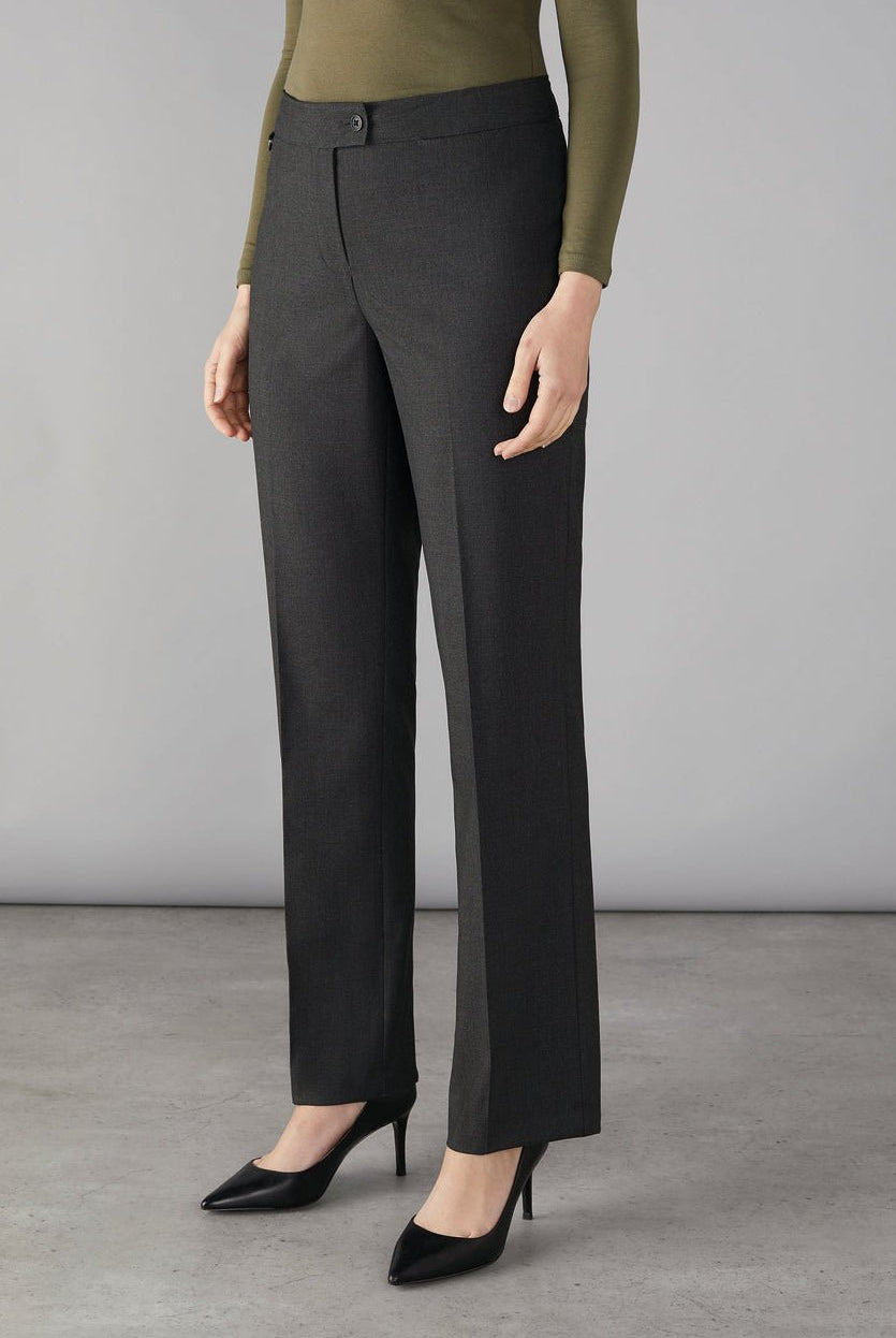 Finsbury Women's Straight Leg Trousers Ladies Suit Trouser Clubclass