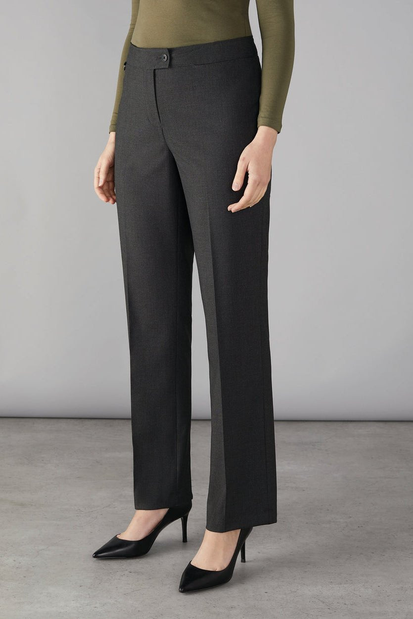 Finsbury Women's Straight Leg Trousers Ladies Suit Trouser Clubclass