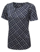 Gina Ladies Round Neck Blouse Blouses Vortex Designs Navy 6