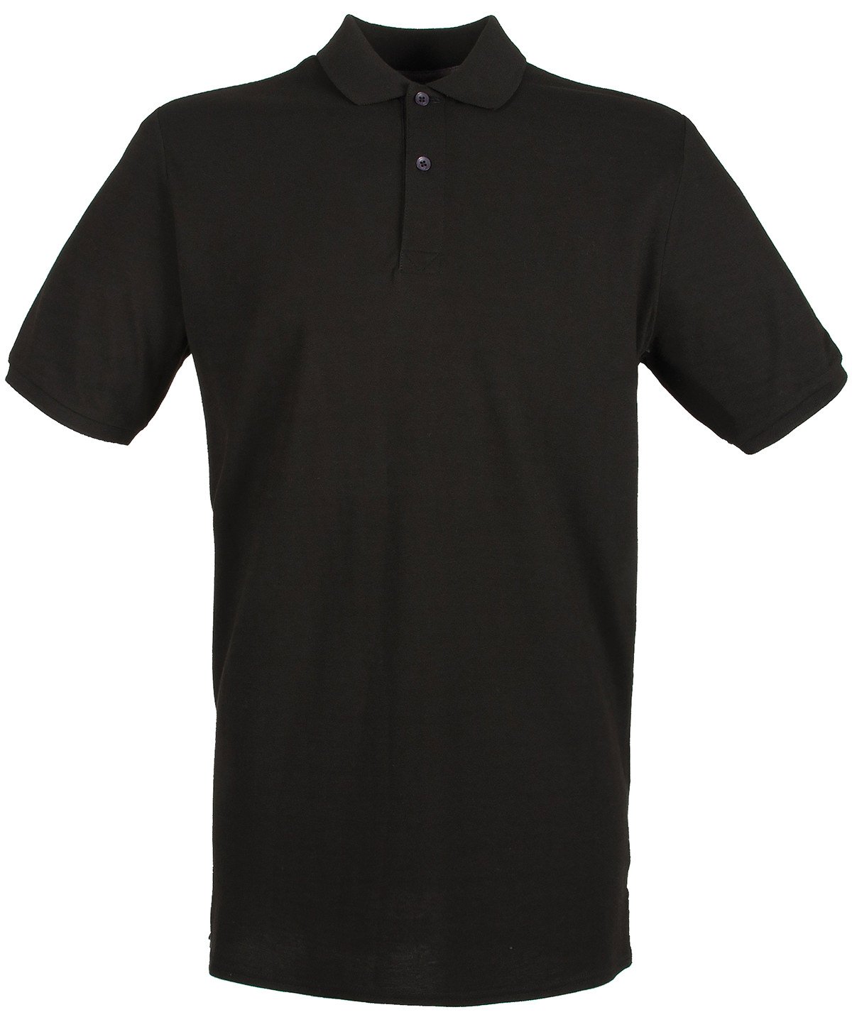 HB101: Mens Micro-fine Pique Polo Mens Polos Henbury Black S
