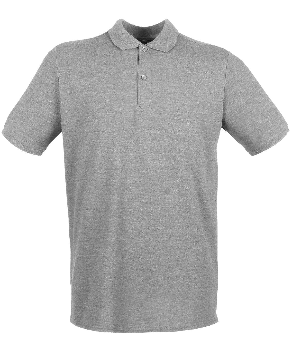HB101: Mens Micro-fine Pique Polo Mens Polos Henbury Heather Grey S