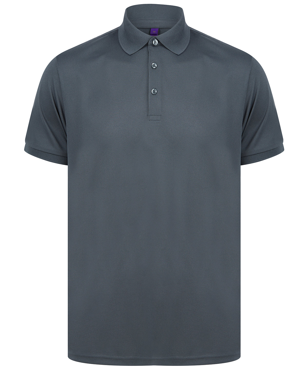 HB465: Mens Recycled Polyester Polo Mens Polos Henbury Charcoal XS