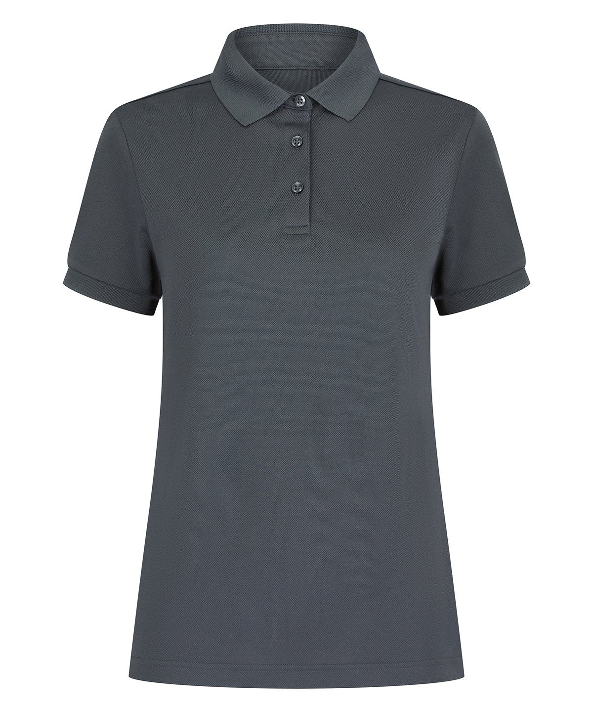 HB466: Womens Recycled Polyester Polo Womens Polos Henbury Charcoal XS