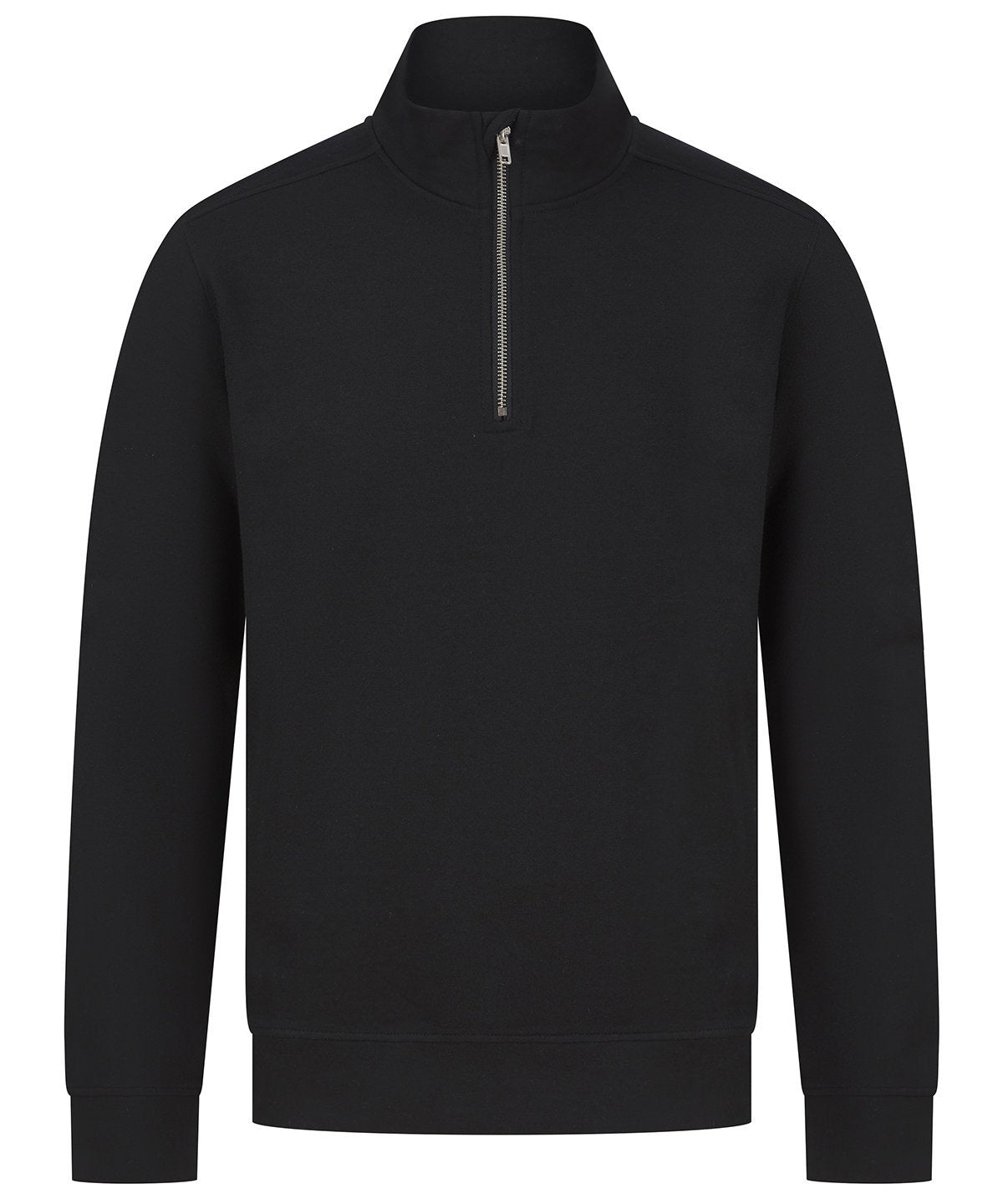 HB842: Unisex Sustainable 1/4 Zip Sweatshirt Mens Sweatshirts Henbury Black XS