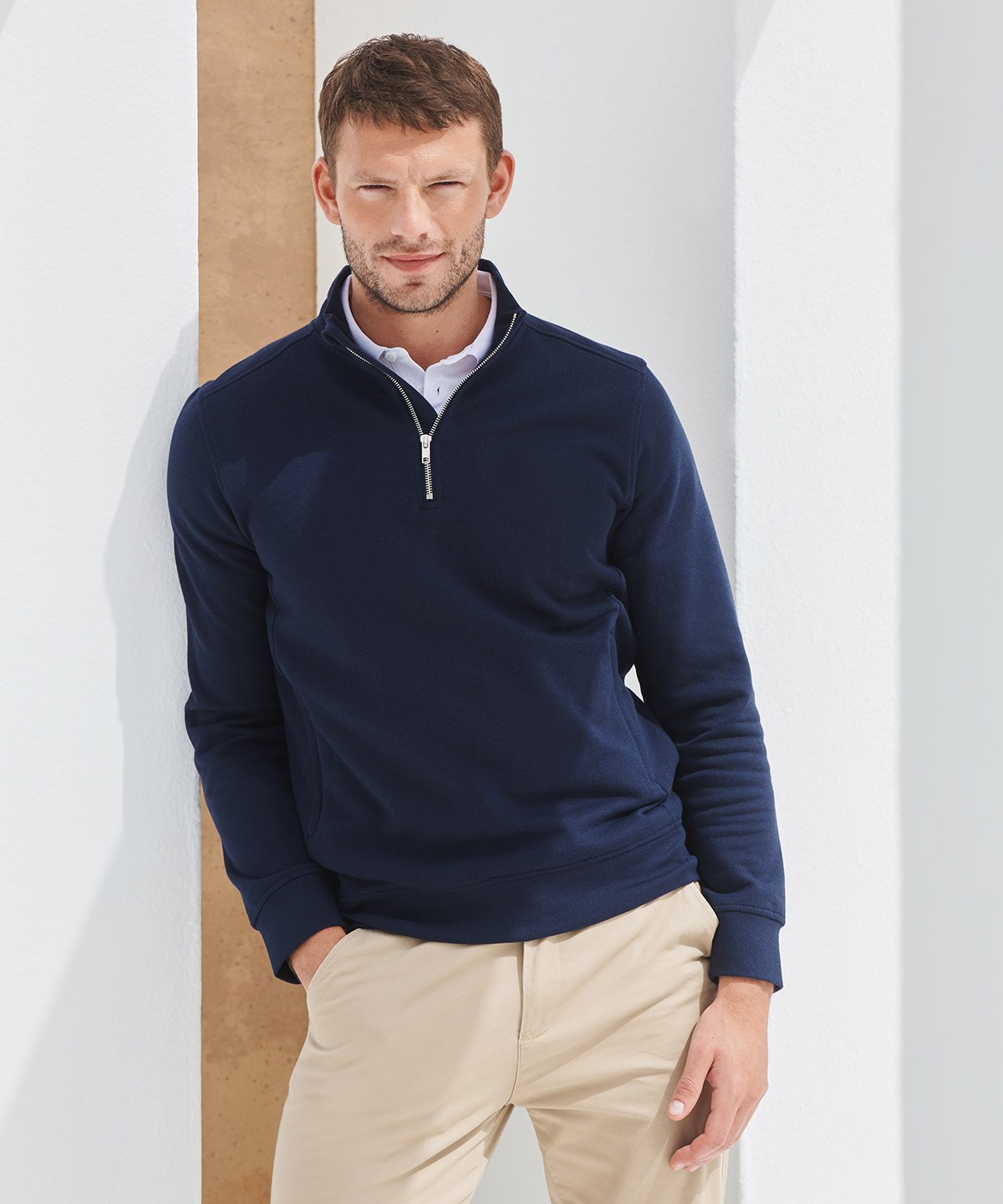 HB842: Unisex Sustainable 1/4 Zip Sweatshirt Mens Sweatshirts Henbury