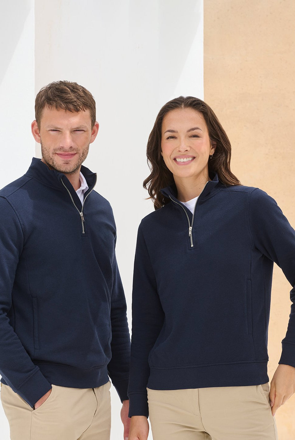 HB842: Unisex Sustainable 1/4 Zip Sweatshirt Mens Sweatshirts Henbury