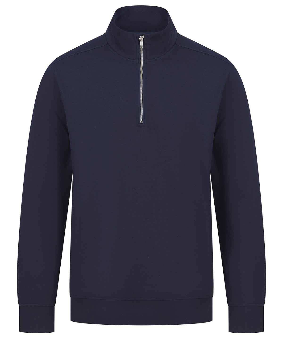 HB842: Unisex Sustainable 1/4 Zip Sweatshirt Mens Sweatshirts Henbury Navy XS