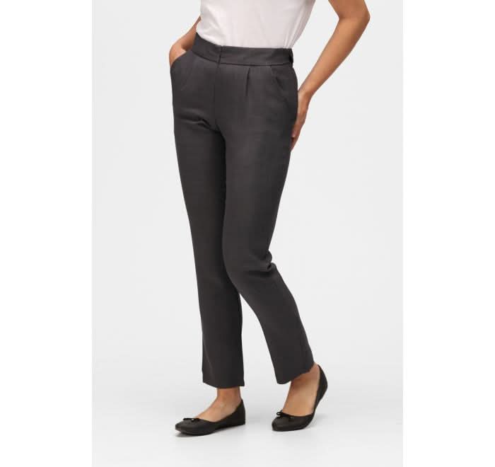 Ila Slim Leg Trouser - Long Length Salon & Spa Trousers La Beeby Grey 4