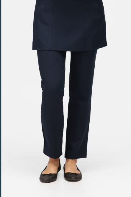 Ila Slim Leg Trouser - Short Length Salon & Spa Trousers La Beeby Navy 4