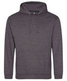 JH001: Mens College Style Hoodie Mens Hoodies AWDis Just Hoods Charcoal XS