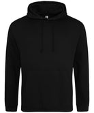 JH001: Mens College Style Hoodie Mens Hoodies AWDis Just Hoods Deep Black XS