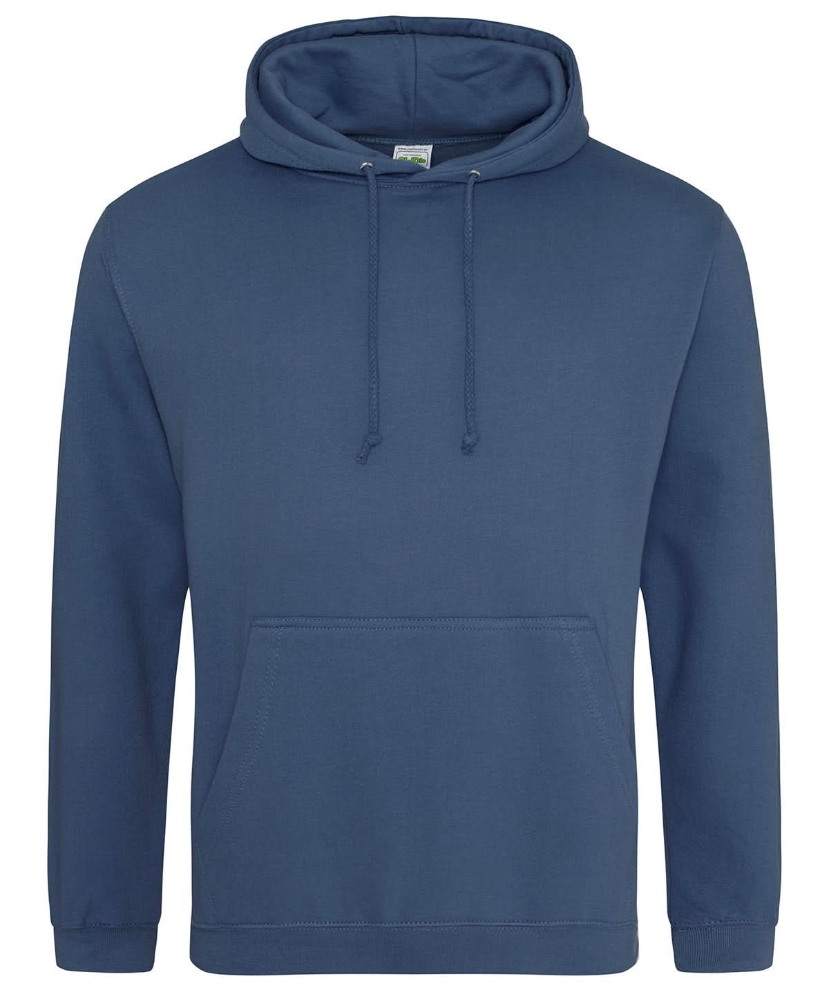 JH001: Mens College Style Hoodie Mens Hoodies AWDis Just Hoods Air Force Blue XS