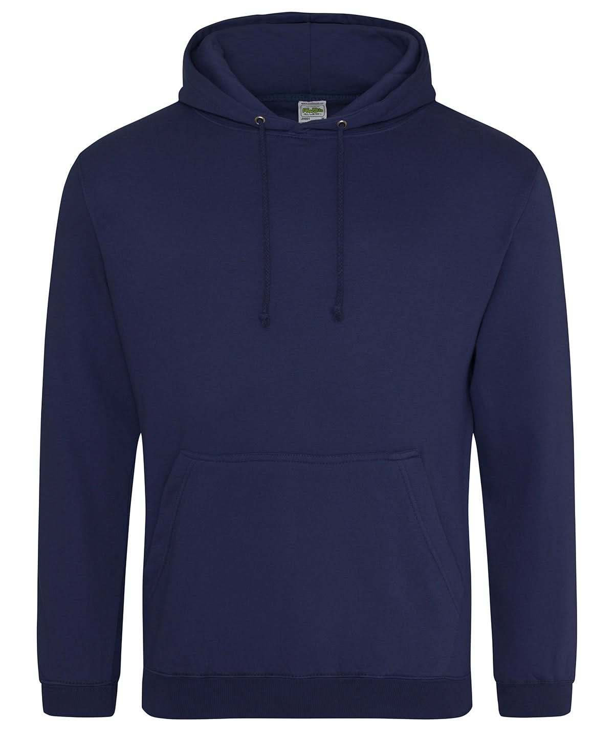 JH001: Mens College Style Hoodie Mens Hoodies AWDis Just Hoods