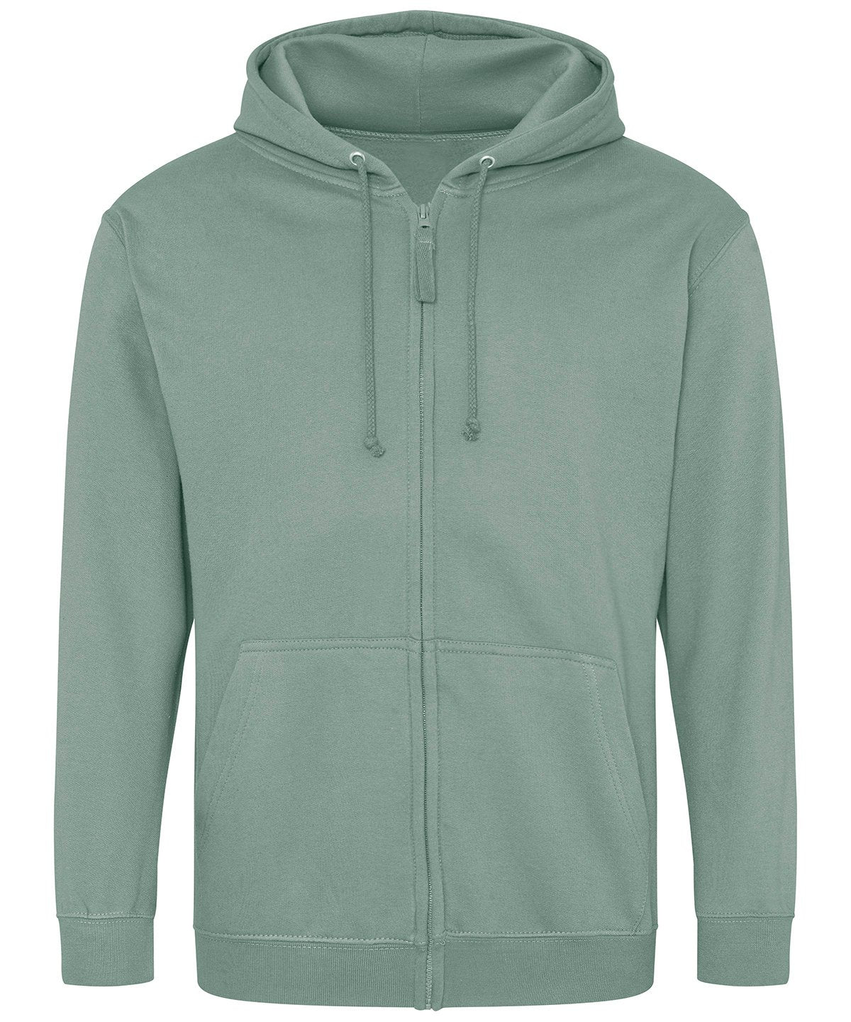JH050: Mens Zip Hoodie Mens Hoodies AWDis Just Hoods Dusty Green S