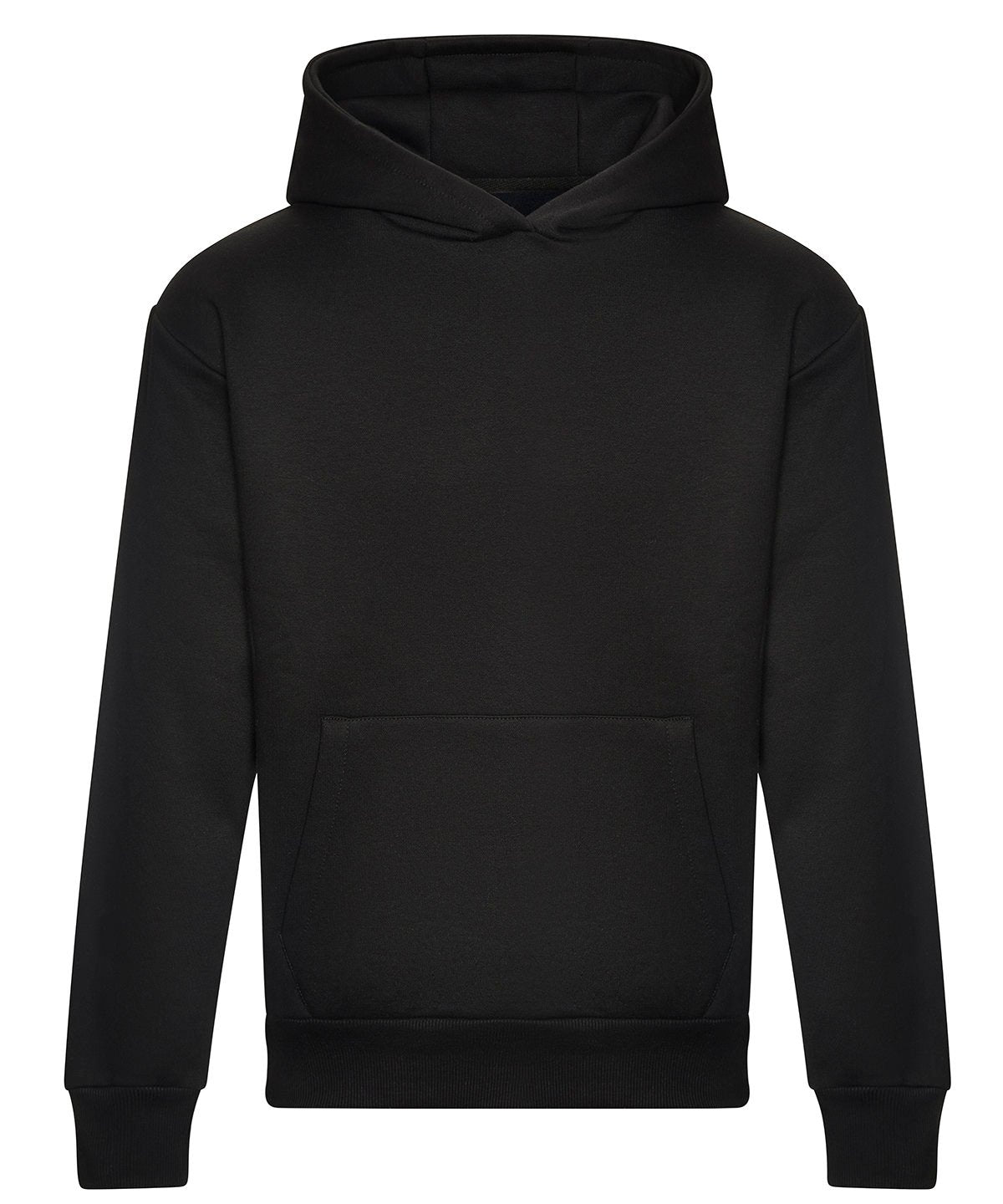 JH120: Unisex Signature Heavyweight Hoodie Mens Hoodies AWDis Just Hoods Deep Black XS